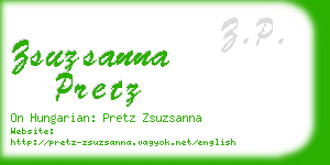 zsuzsanna pretz business card